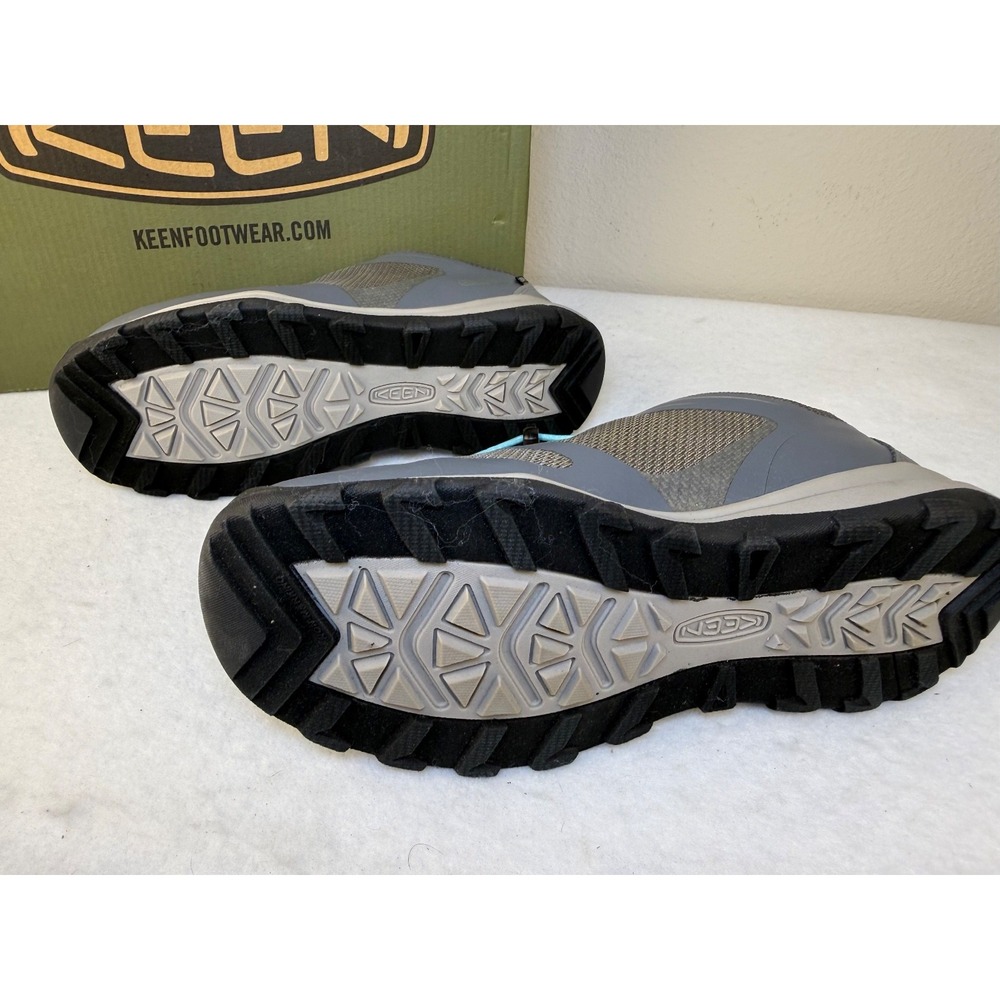 KEEN Wanduro Low WP Youth Hiking Shoes Steel Grey Ipanema‎ Size 4 NWT Waterproof - Picture 5 of 8